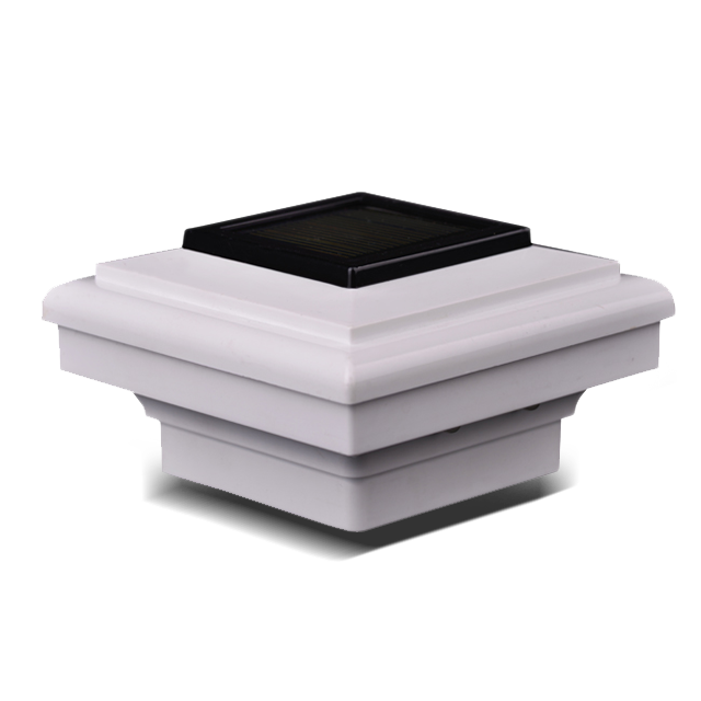 2211-F7 WH Plastic Hegn Deck eller Patio Solar Have Pæle Cap Light 2211-F7 WH Plastic Hegn Deck eller Patio Solar Have Pæle Cap Light