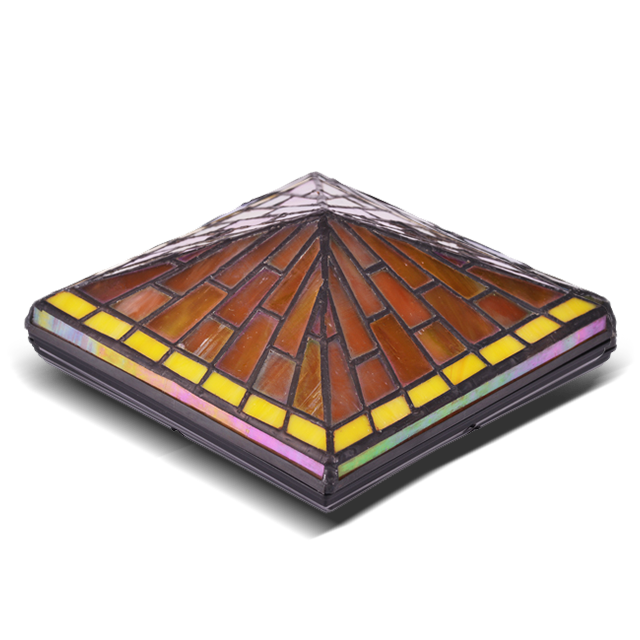 2211-TC4 Udendørs Tiffany Fence vandtæt stolpehætte 2211-TC4 Udendørs Tiffany Fence vandtæt stolpehætte